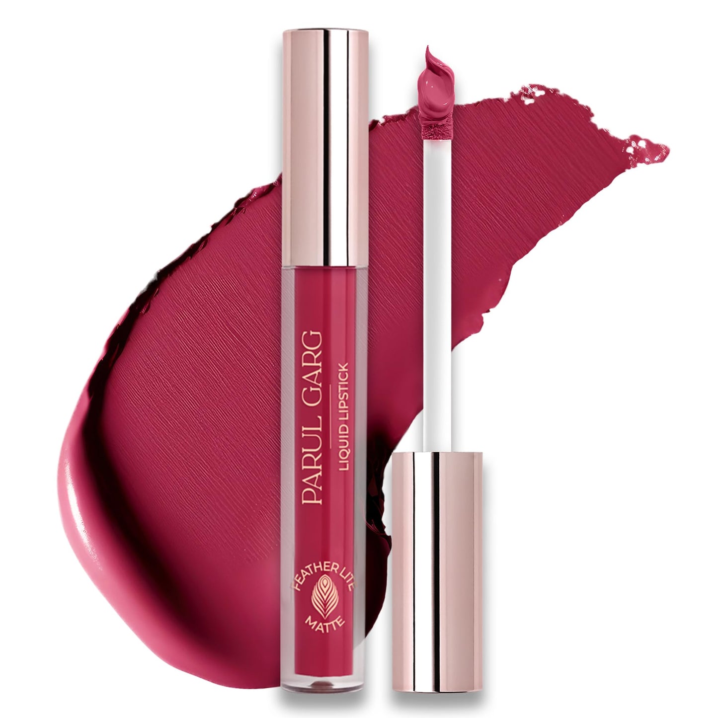 Parul Garg Beauty Featherlite Matte Liquid Lipstick | High-Pigment, Long-Wear & Non-Drying | Lightweight & Transfer-Proof | 100% Vegan & Clean Beauty (Delight, 2.5 ml)