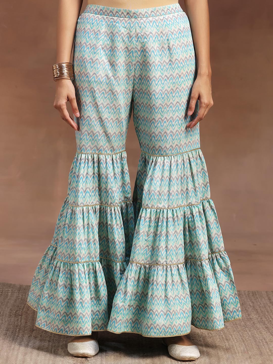 Libas Women's Silk Blend Kurta Set (36693O_Blue