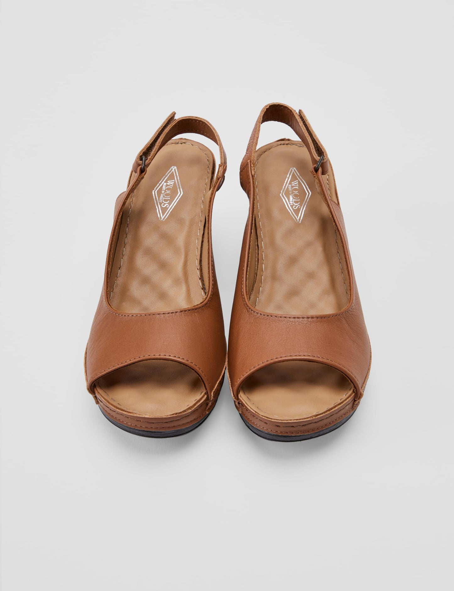Woodland Women's Cognac LEATHER Ladies Sandal-7 UK (40EURO) (JF 1004)