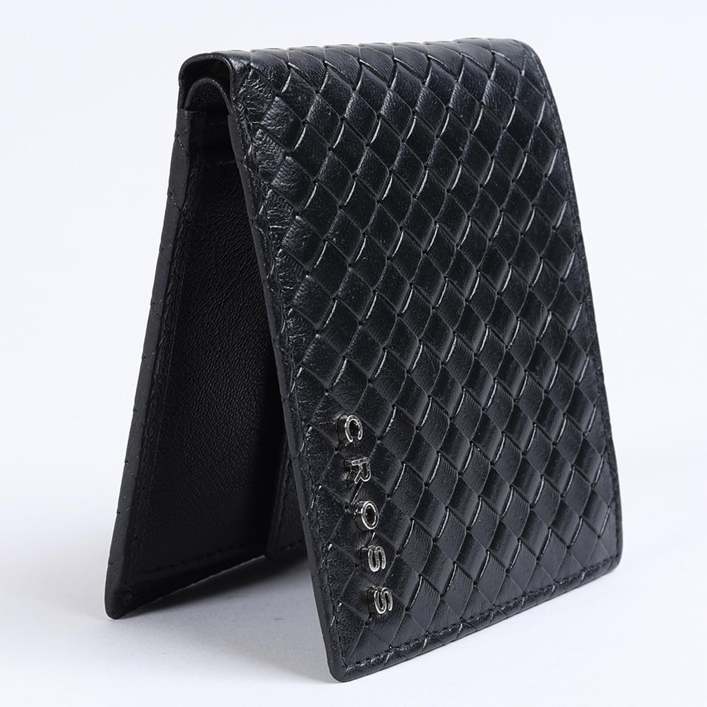 Cross Black Joelsy-Bi-Fold Leather Coin Wallet for Men | 1 Coin Pockert |4 Card Slots |2 Slip in Pocket & 2 Full Length Currency Compartments