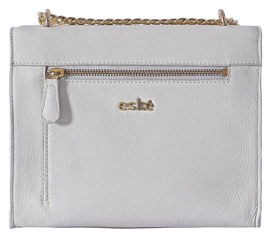 eske Lisbeth Genuine Leather Shoulder Bag (Vanilla Tan)