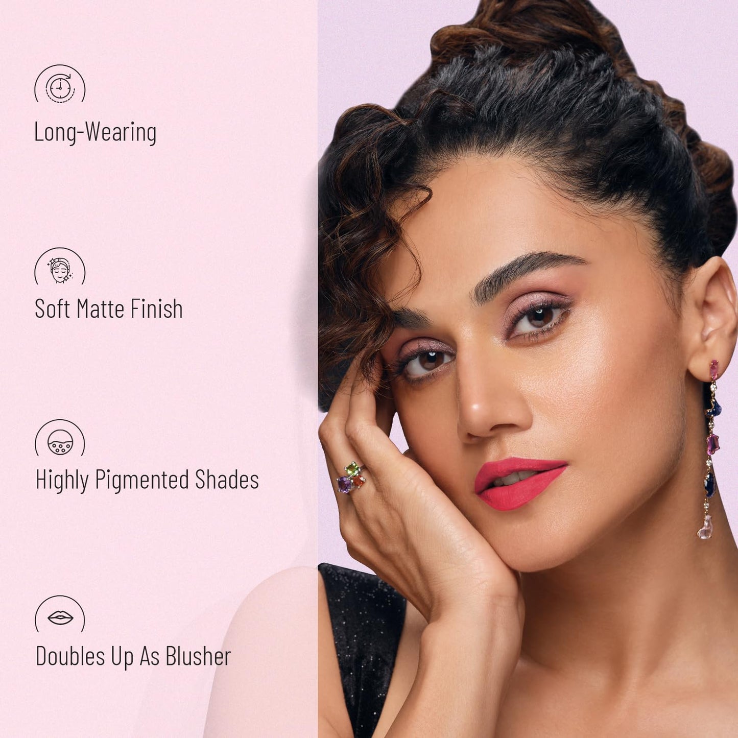 Swiss Beauty All About Lip Palette With 10 Pigmented Colors |Creamy Matte Finish Lip Colors Lipstick |Travel Friendly Lip Palette | Multicolor -01, 12gm