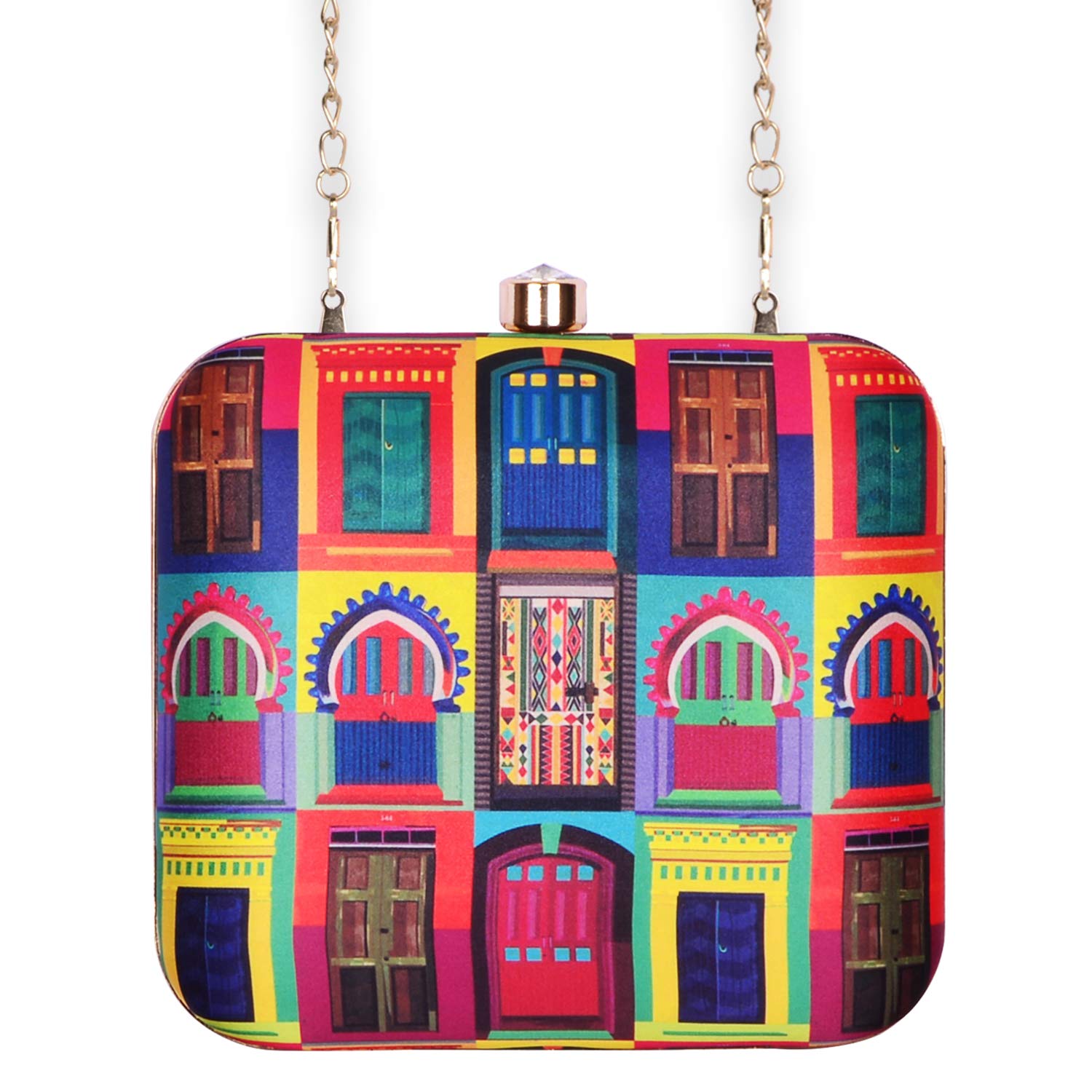 Colourful clutch best sale