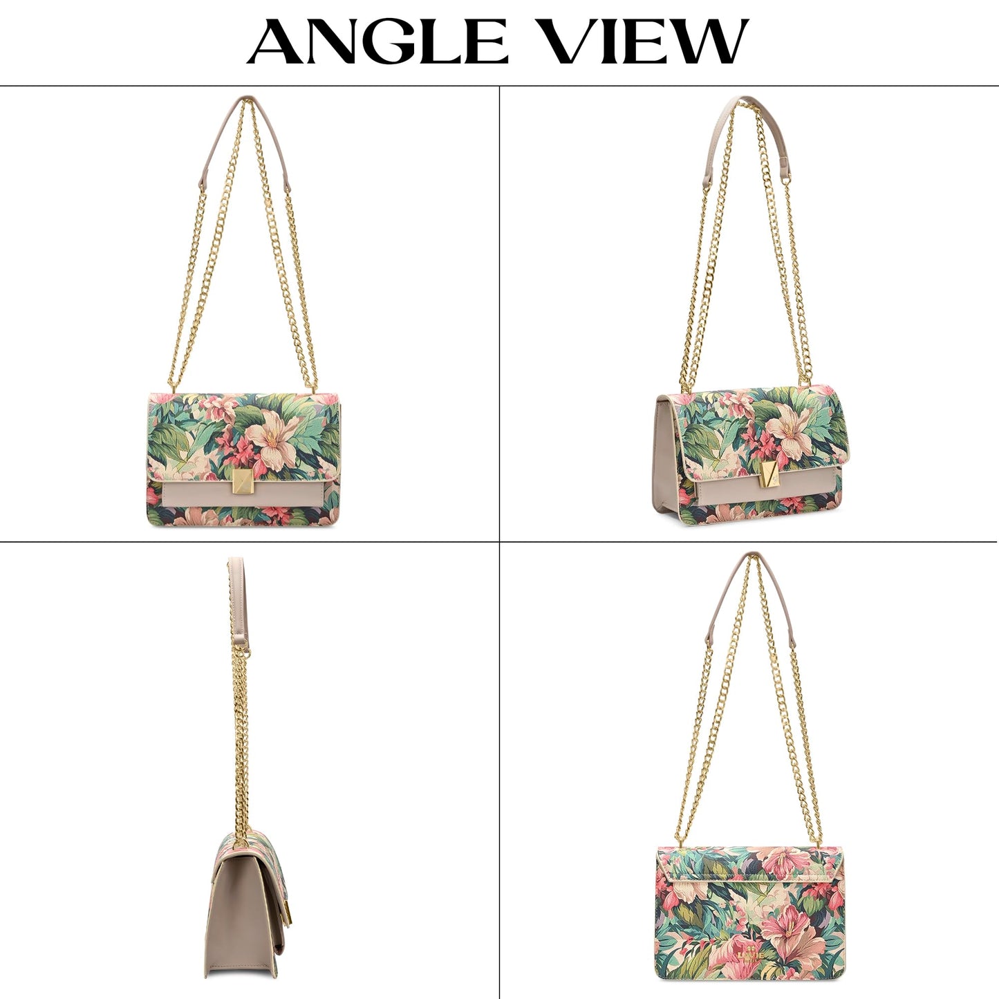 LAVIE PARIS Women's Fluer Medium Flap Crossbody Sling Bag | Ladies Purse Handbag | Gift for Women