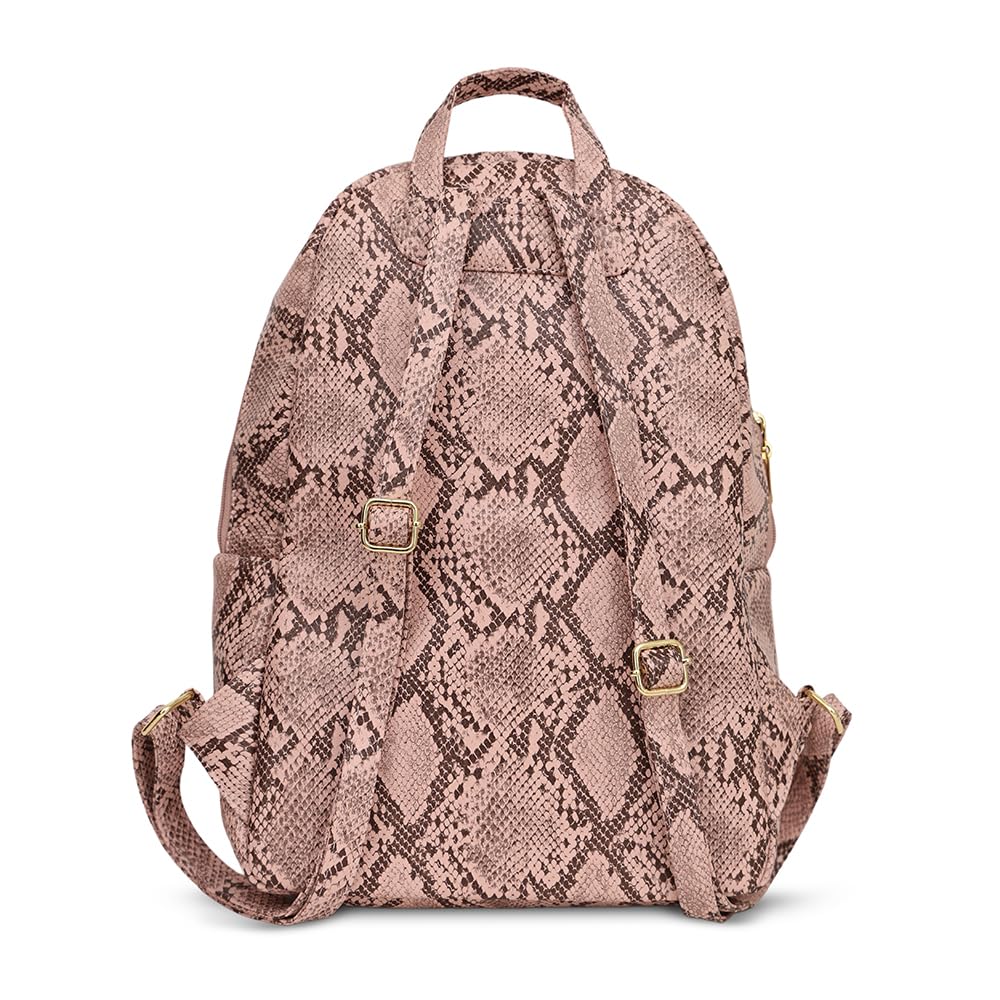 Caprese Cosmos Casual Backpack, Medium | Fashion Backpack for Women with Adjustable Strap & Secure Zip Closure | Spacious, Versatile for Everyday Outings and Travel (Blush)