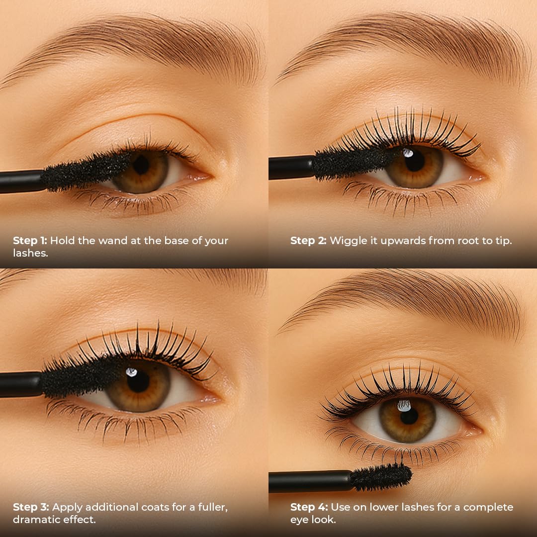 L.A. Girl Jetsetter Mascara - Smudge-Proof, Waterproof, Long Lasting, Quick-drying, Curling Mascara For Eye, Black, 9g