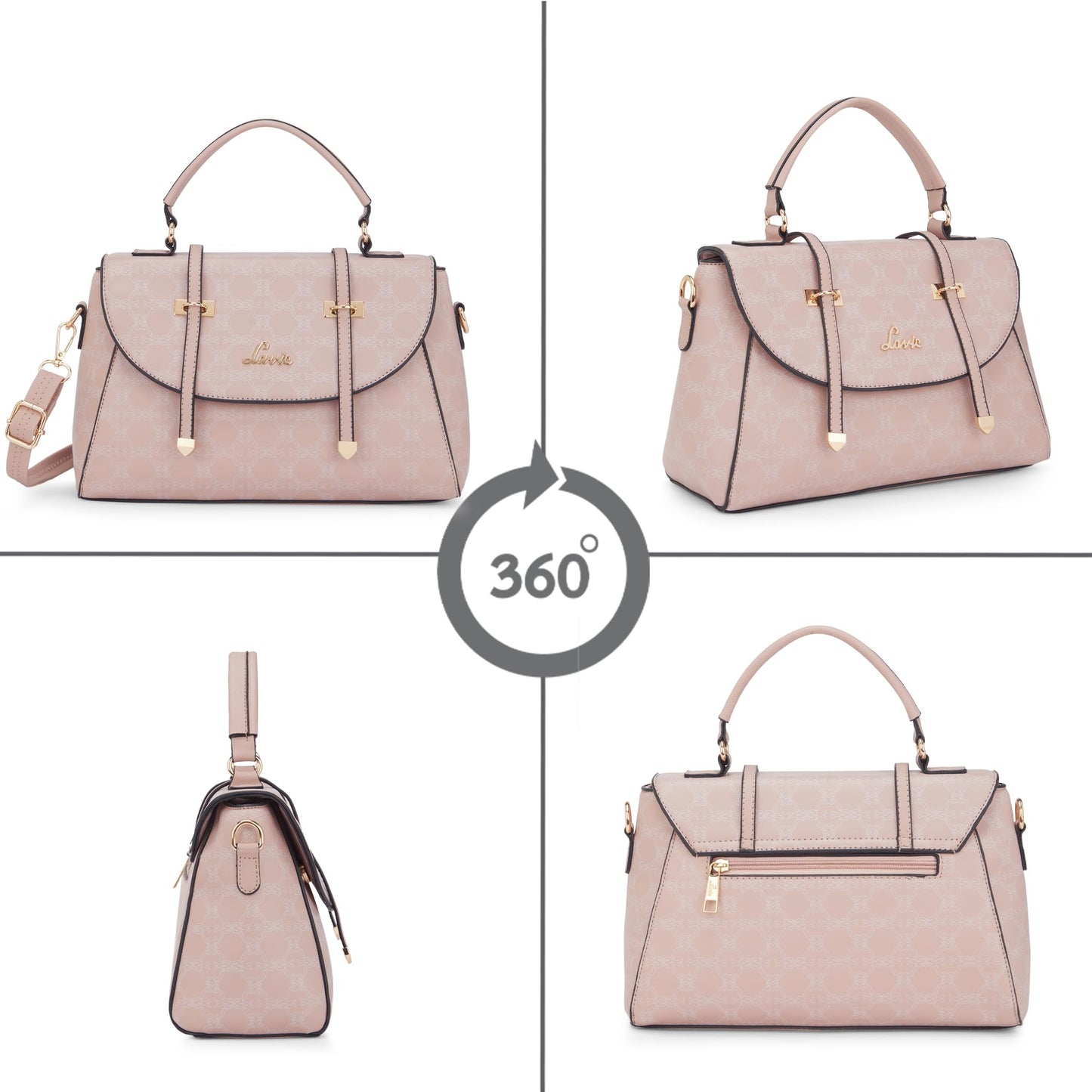 Lavie Women's Mono Beech Flap Satchel Bag for Women | Satchel Handbag for Work | Ladies purse | Stylish Shoulder Bag | Gift for Women