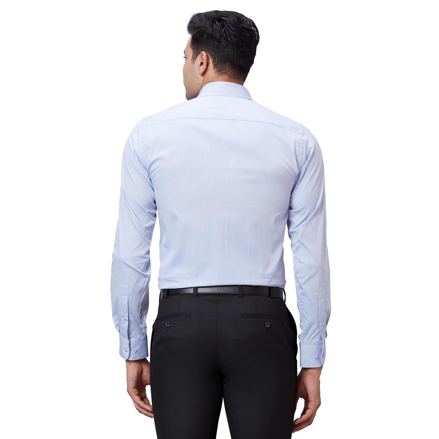 Raymond Men's Slim Fit Shirt (RMSX12761-B2_Light Blue