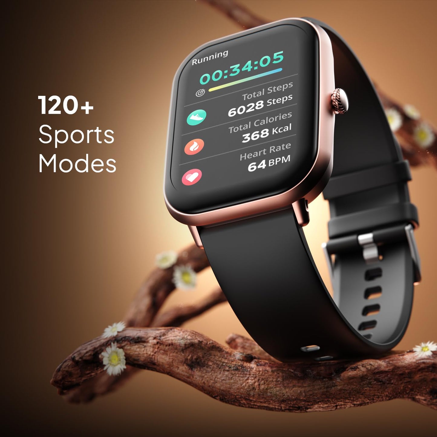 Fire-Boltt Ninja Call Pro Max Smart Watch 2.01” HD Display, Bluetooth Calling, AI Voice Assistant, 120 Sports Modes, IP67 Waterproof, SpO2 Monitor, Smart Watch for Man & Woman- G Black