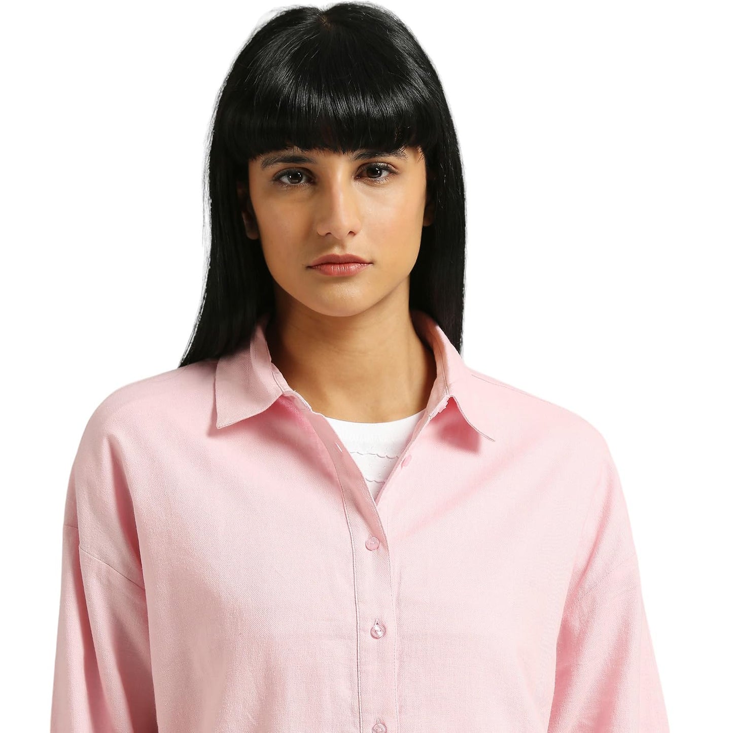 Pepe Jeans Women's Oversize Fit Solid Shirts