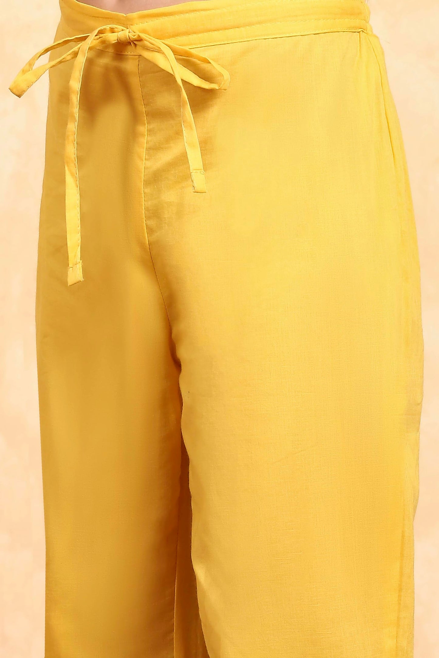 Biba Girl's White Cotton Flared Printed Suit Set