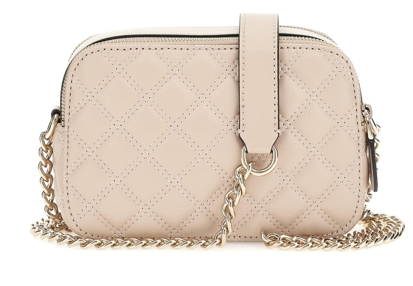 Guess Women's Light Beige Textured Crossbody Bag| Ladies Purse Handbags | Gift For Ladies