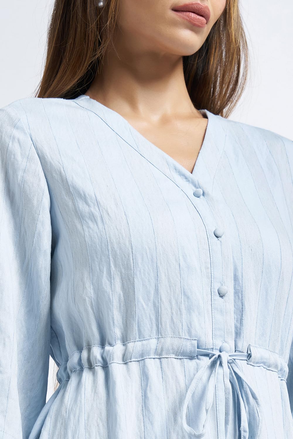 Annabelle by Pantaloons Womens Dress_SS26WWANDNJ00009F12A167_Chambray Blue_S