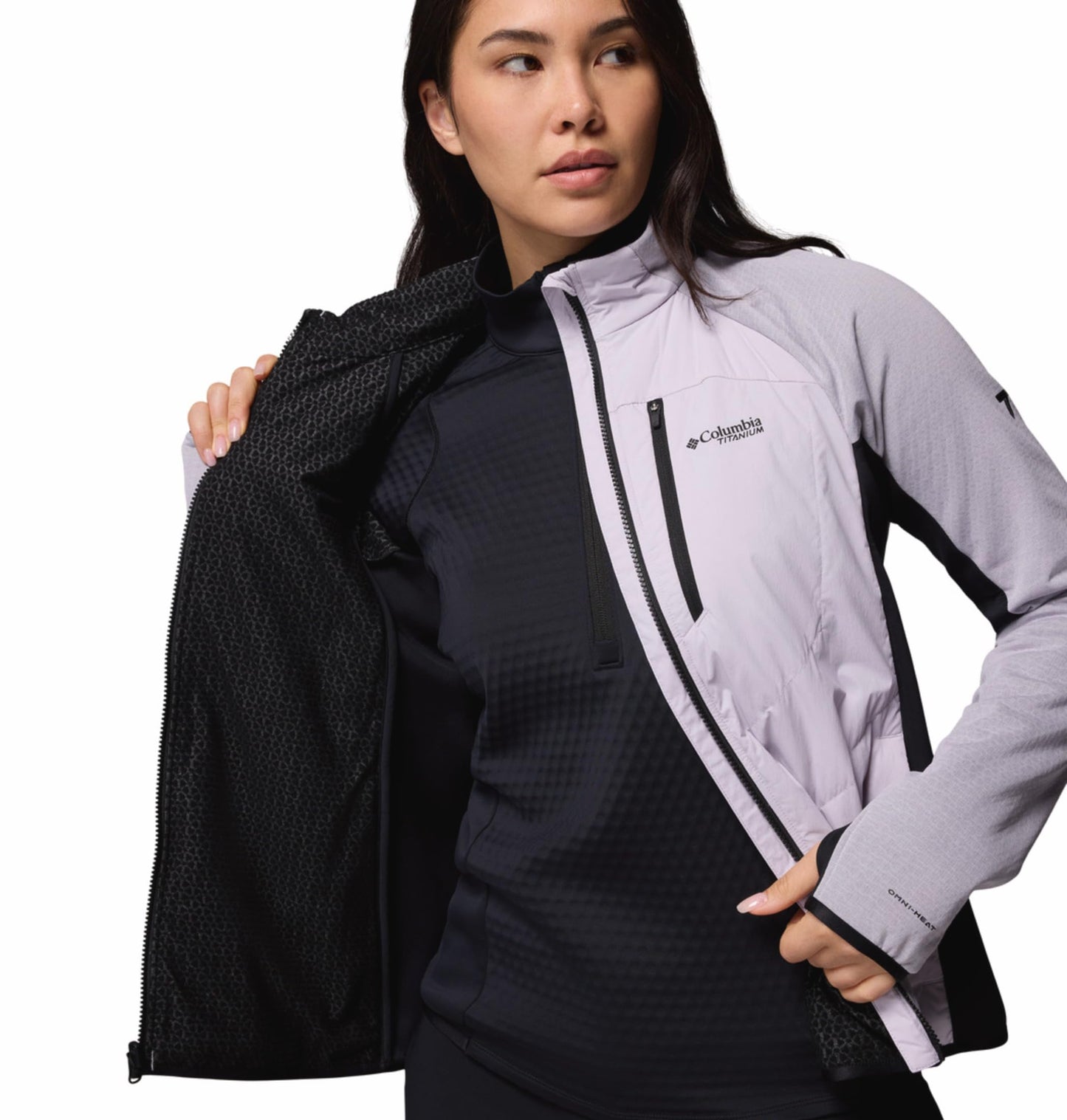 Columbia Women Purple OmniHeat Arctic Hybrid Fleece Jacket, M