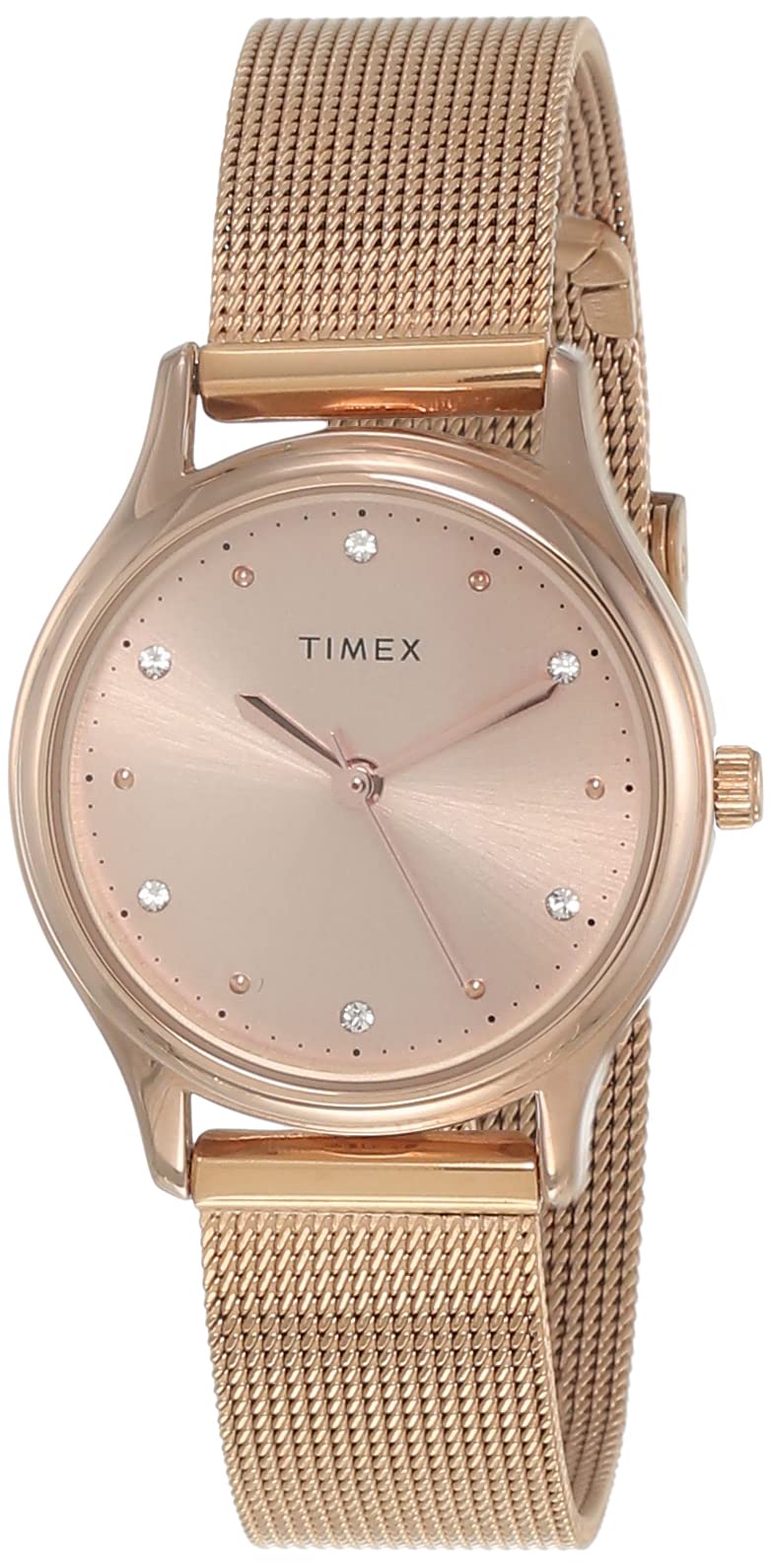 TIMEX Classics Women Rose Gold Round Dial Analog Watch - TW0TL8710