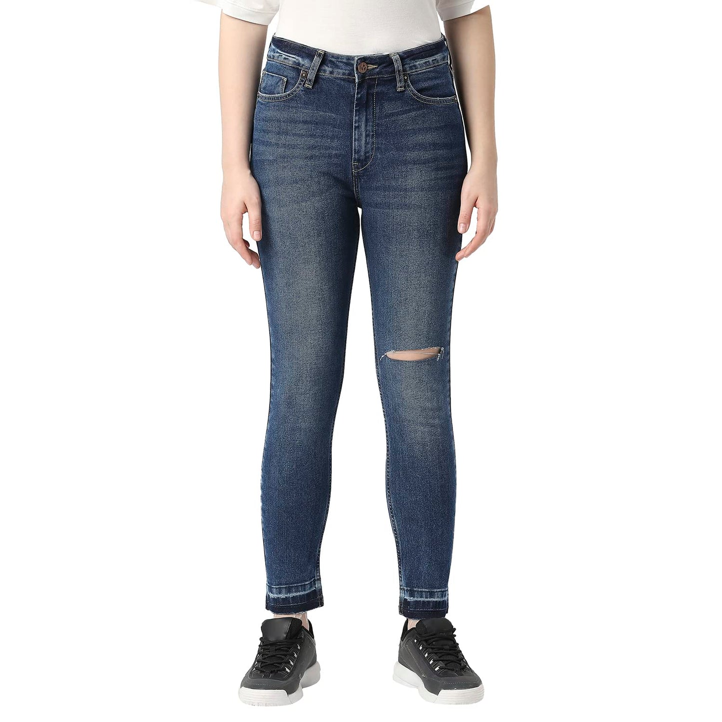 Pepe Jeans Women's High Rise Skinny Fit Jeans