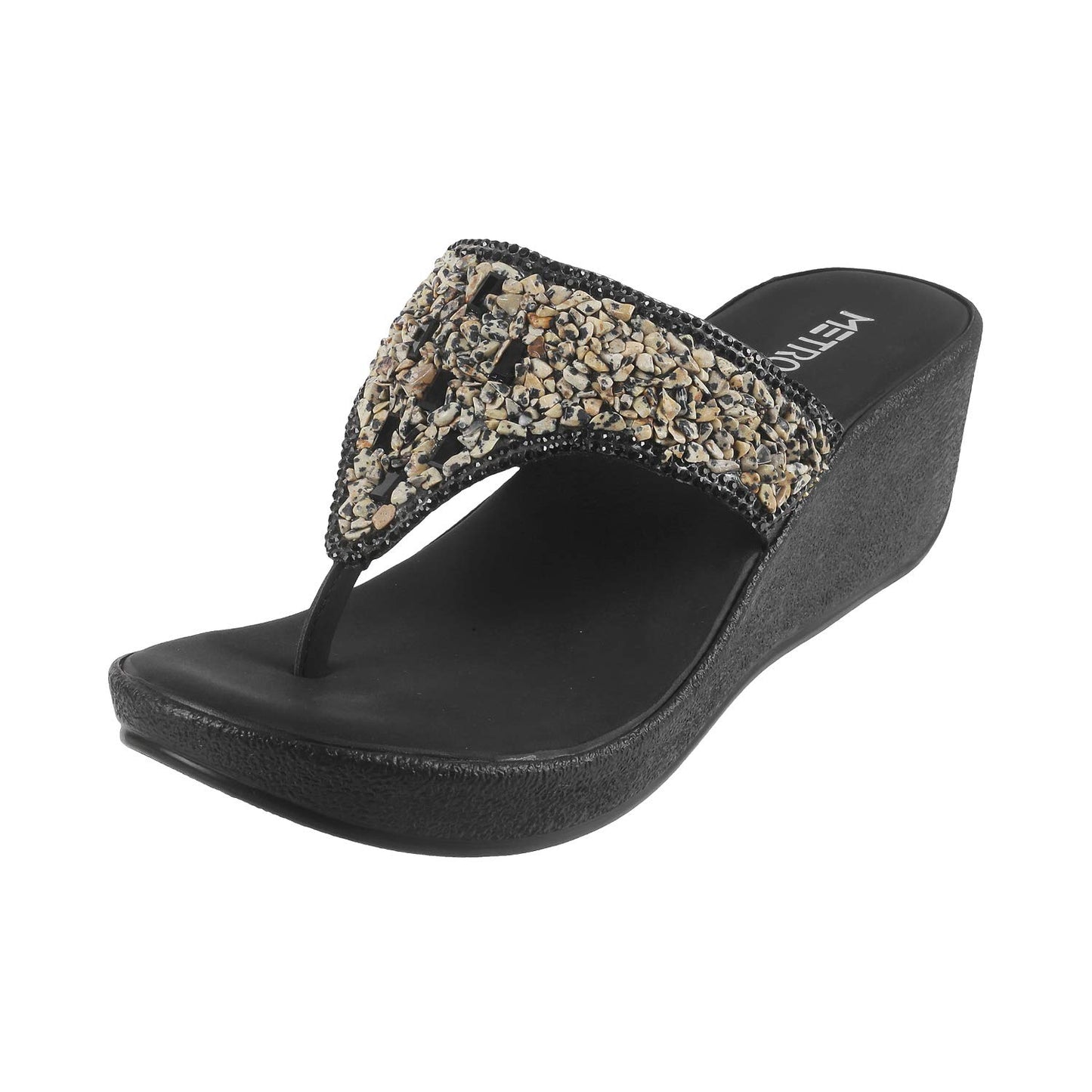 Metro Womens Synthetic Black Slip Ons (Size (4 UK (37 EU))