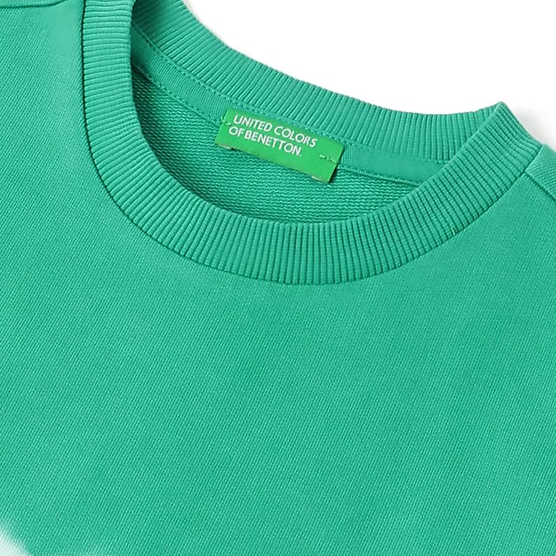 United Colors of Benetton Regular Fit Round Neck Tie & Dye Striper T-Shirt