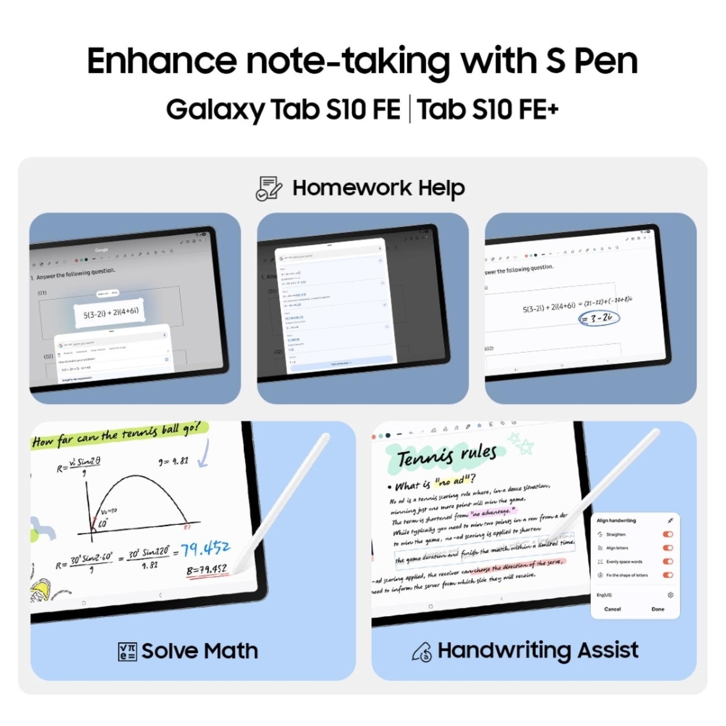 Samsung Galaxy Tab S10 FE+, S Pen in-Box, 27.7 cm (13.1 inch) LCD Display, 8 GB RAM, 128 GB Storage, Wi-Fi + 5G Tablet, Gray