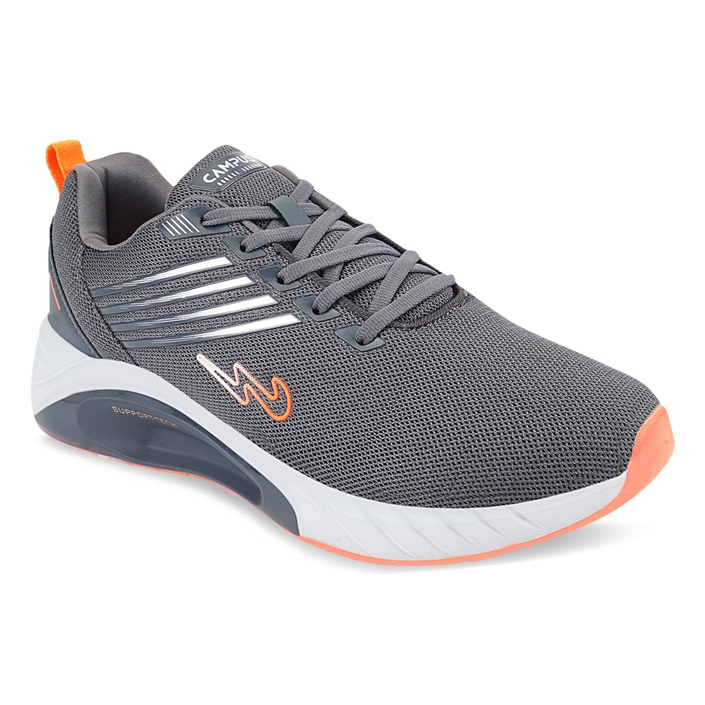 Campus Men's Camp-Bonfire Running Shoes D.Gry/F.ORG - 6UK/India