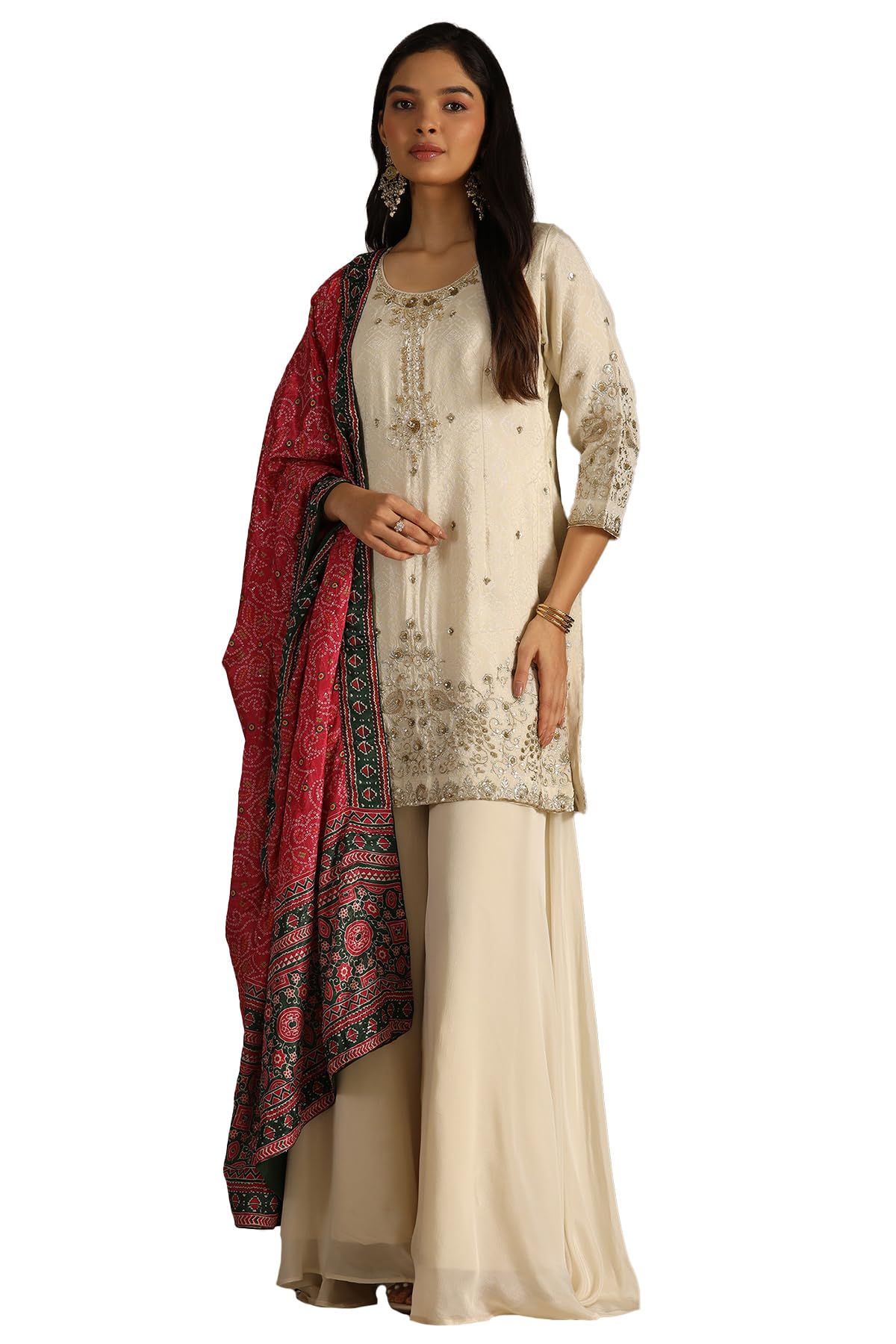 Soch Women's Chinon Salwar Suit Set