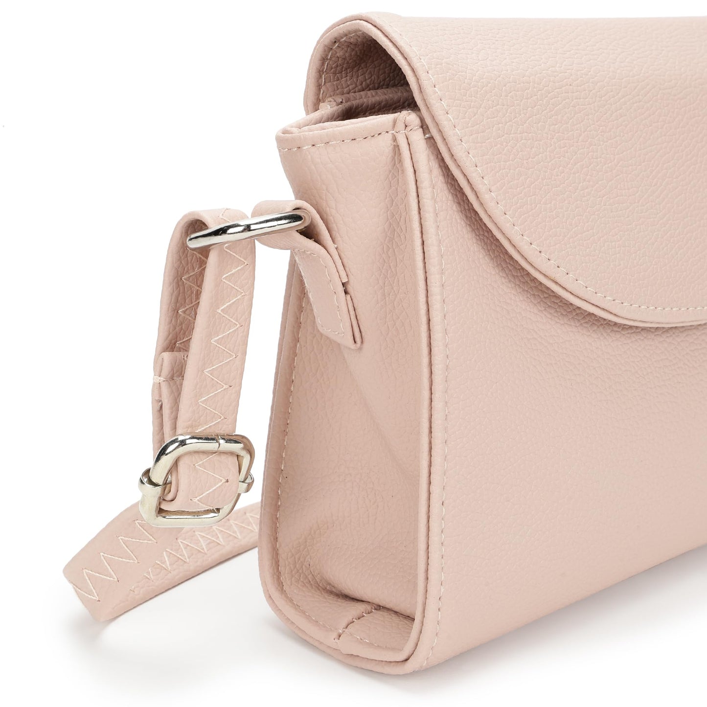 Fastrack Textured Sling Bag for Women | Chic Crossbody Bag for Girls, Ladies, Women | Spacious Bag with Slip Pocket Made of Faux Leather