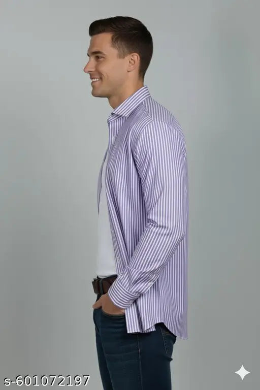 Purple Lining Shirt For Casual and formal daily and party wear S M L XL XXL 3XL 4XL 5XL 6XL Full Sleeve Premium Quality