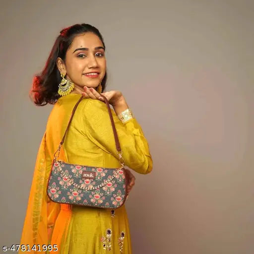 Zouk Mughal Garden Print Baguette