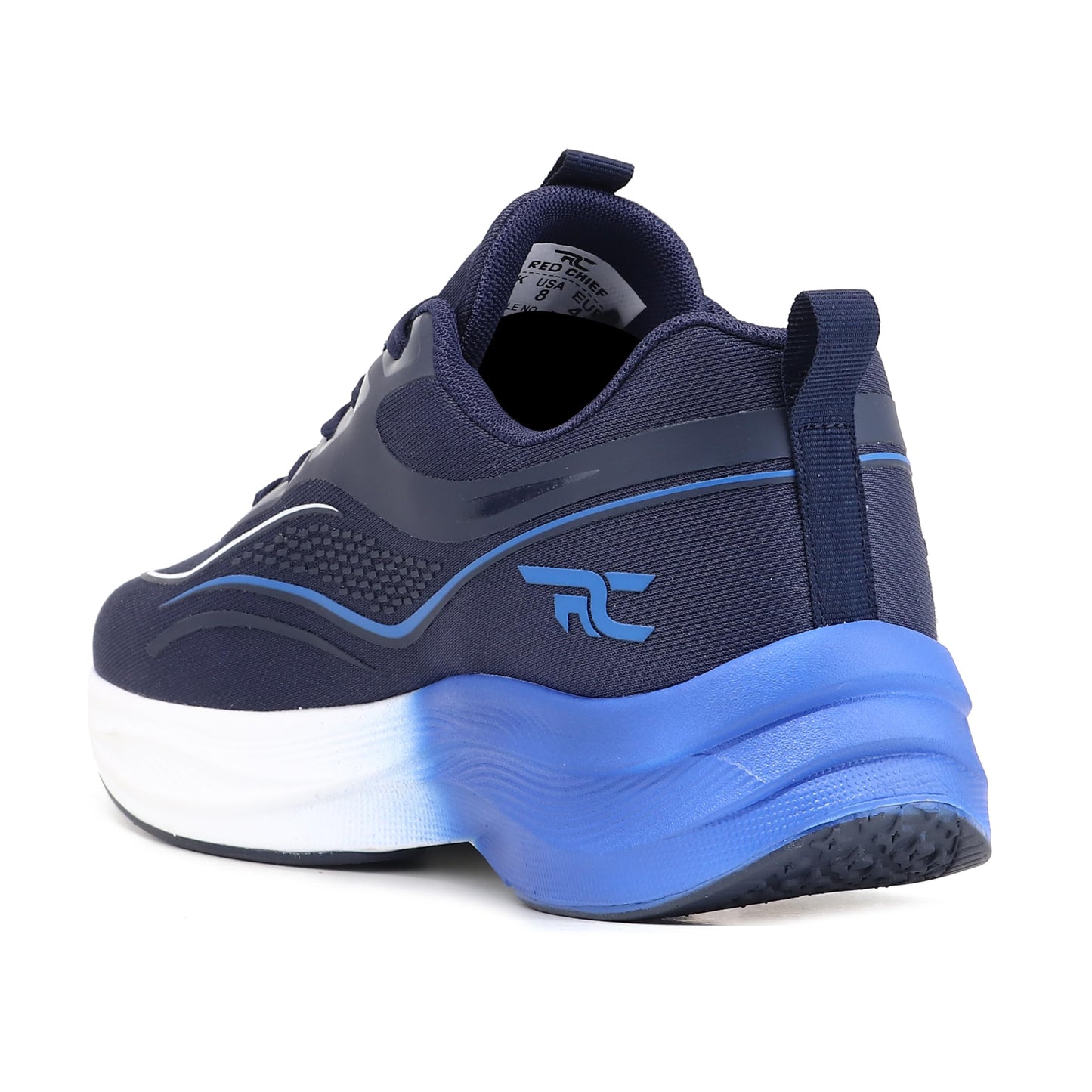 Red Chief Running Shoes for Men | Lightweight Sports Footwear | Eve. Blue Stylish | Air Mesh Upper (R1734)