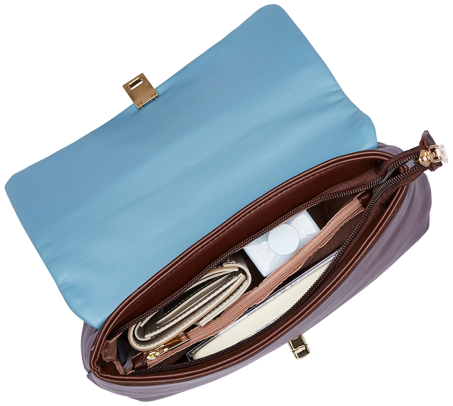 Caprese womens FENNE S Small BLUE & CHOCO Satchel