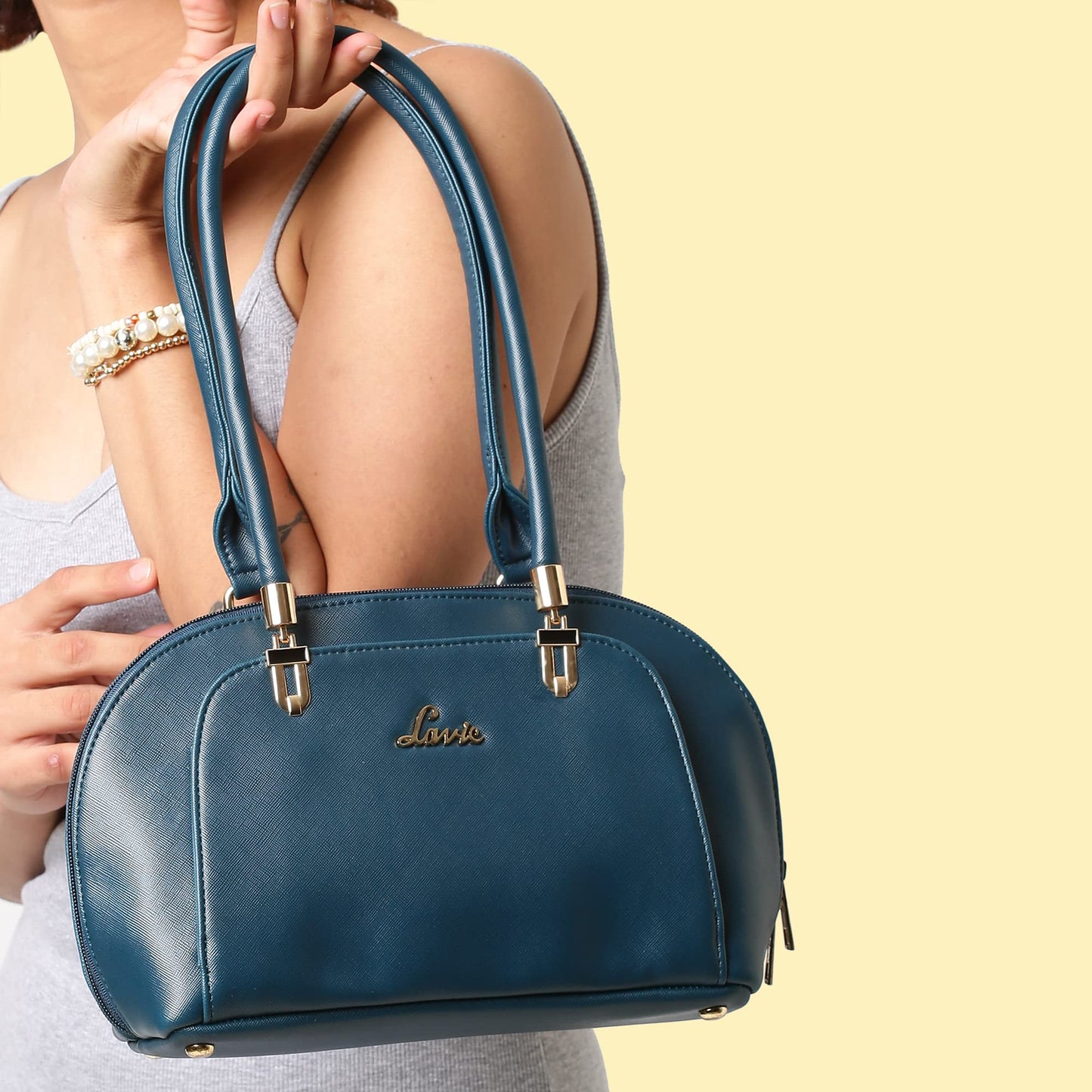 Lavie Women's 3C Ziana Dome Satchel(Green)