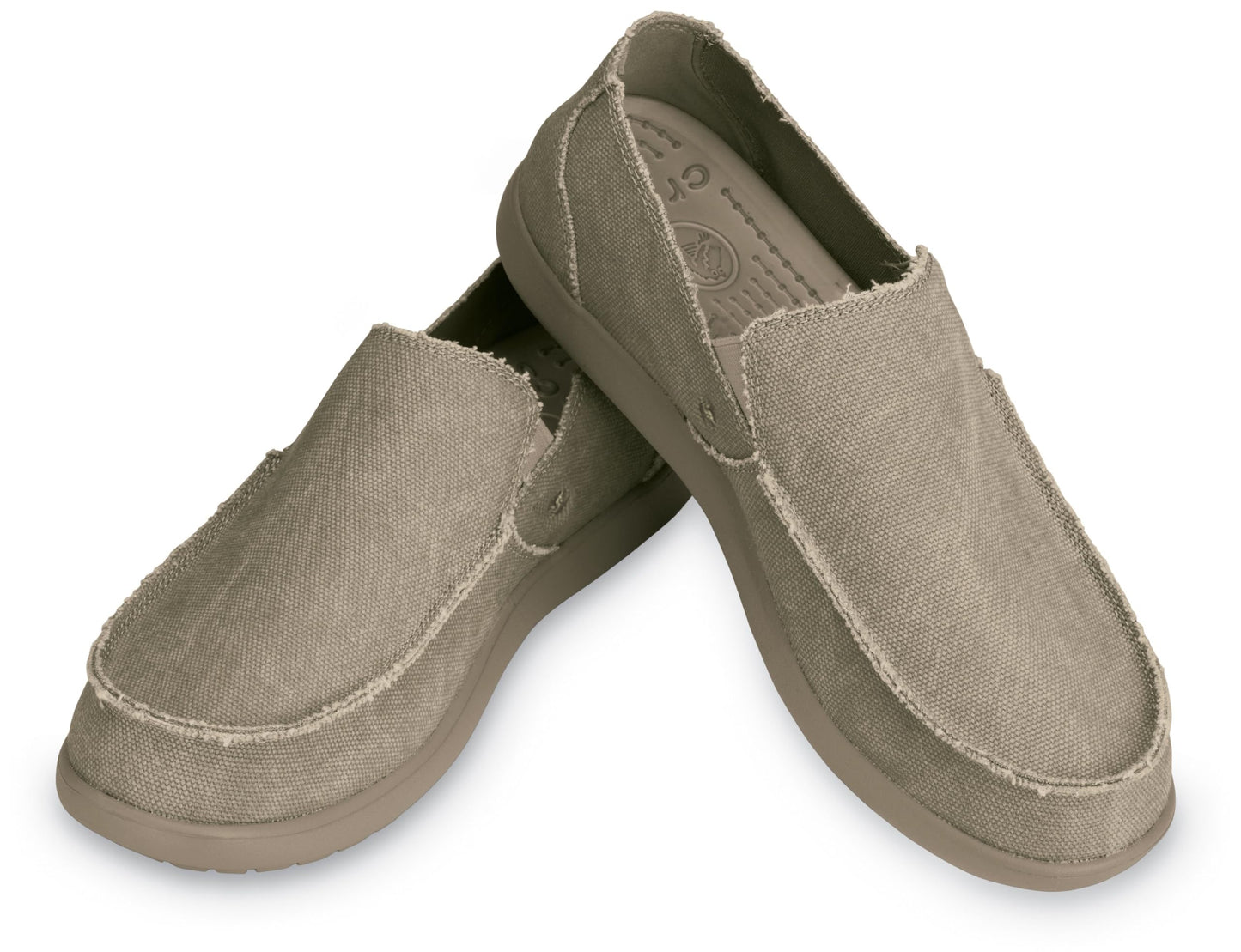 Crocs Mens Santa Cruz Khaki/Khaki Loafer - 9 UK (M10) (10128)