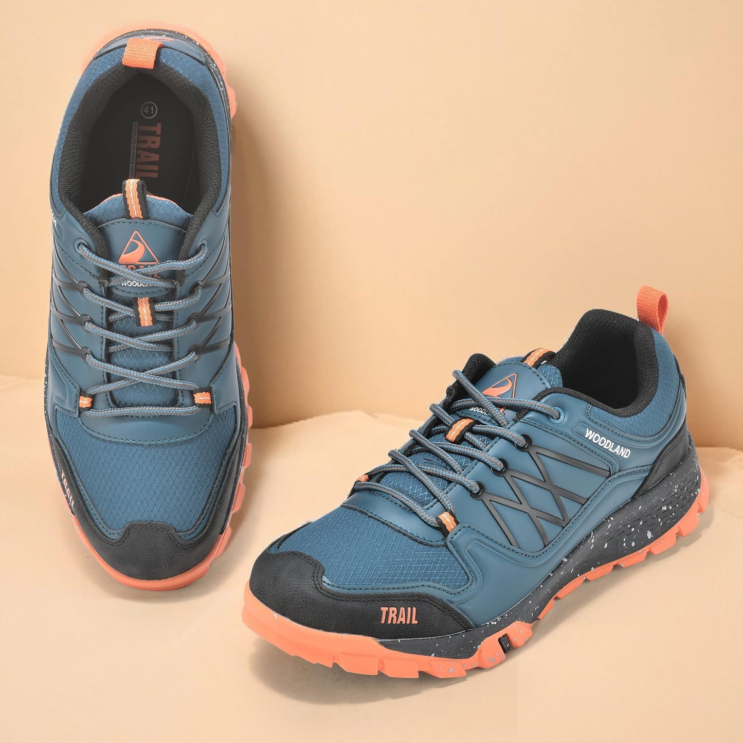 Woodland Men's Navy MESH Sports Shoes-9 UK (43EURO) (22YG292HS)