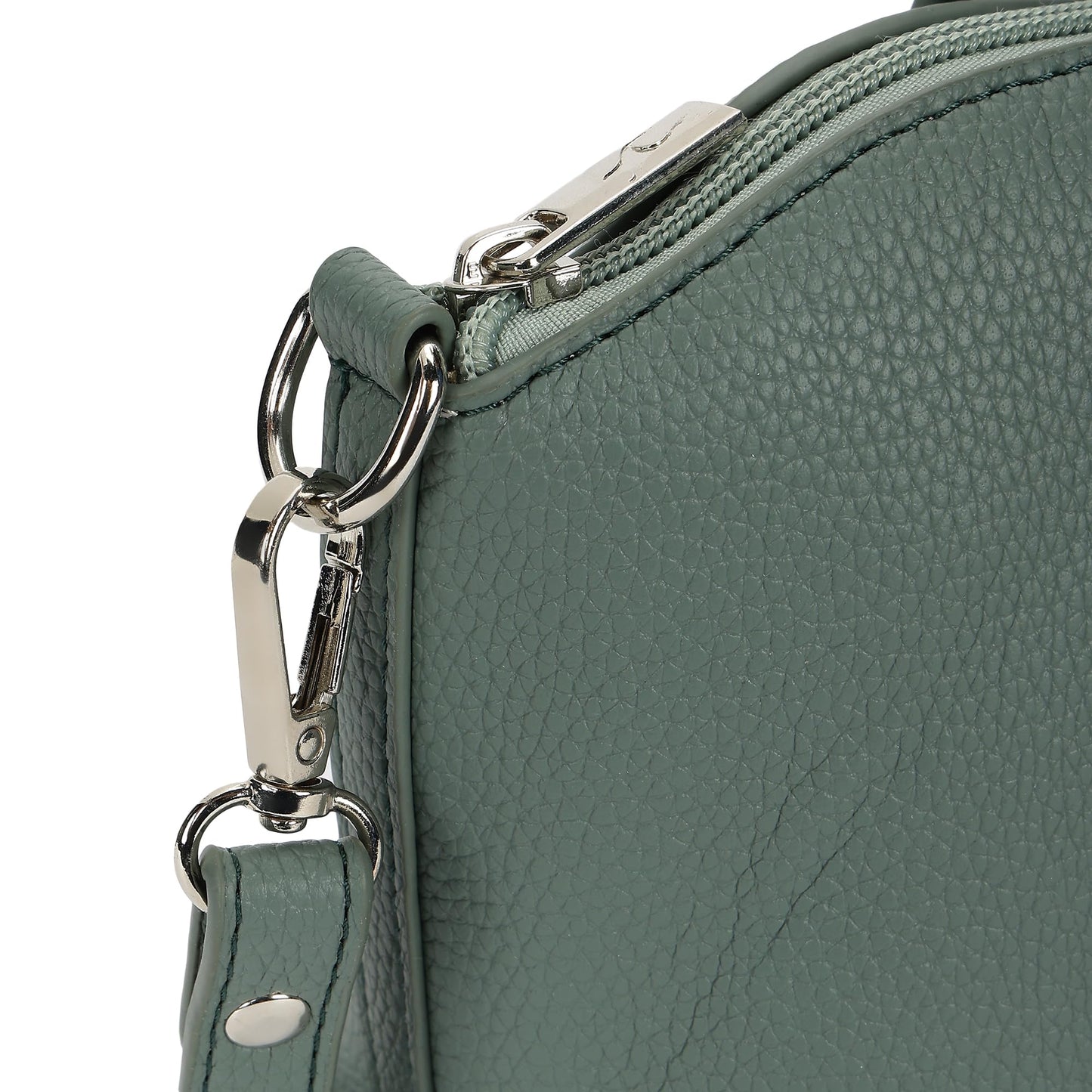 Fastrack Smooth Talker Sling Bag for Women | Detachable Sling Belt, Handle Carry Option, Pebbled Faux Leather, Top Zip Closure & Inner Access Pockets | Versatile & Stylish Compact Bag