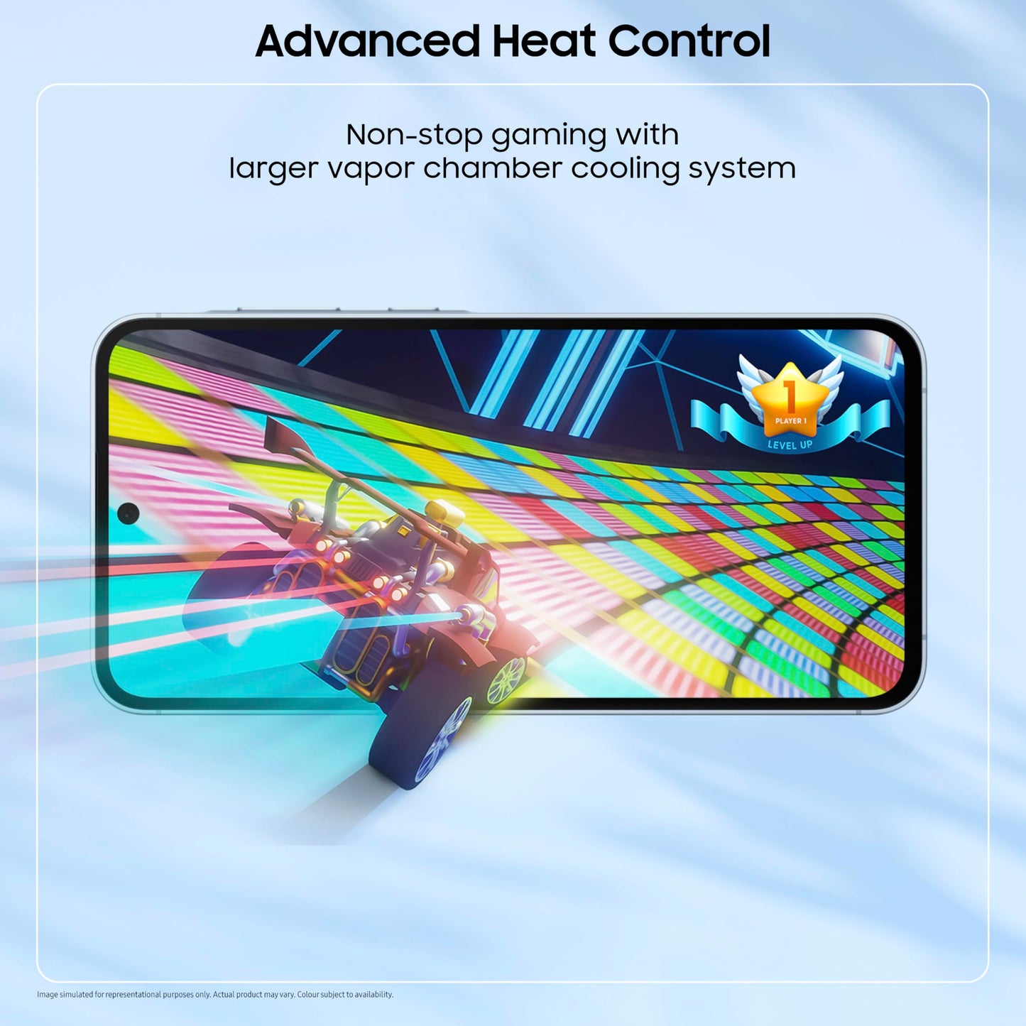 Samsung Galaxy A55 5G (Awesome Iceblue, 8GB RAM, 256GB Storage) | Metal Frame | 50 MP Main Camera (OIS) | Nightography | IP67 | Corning Gorilla Glass Victus+ | sAMOLED with Vision Booster