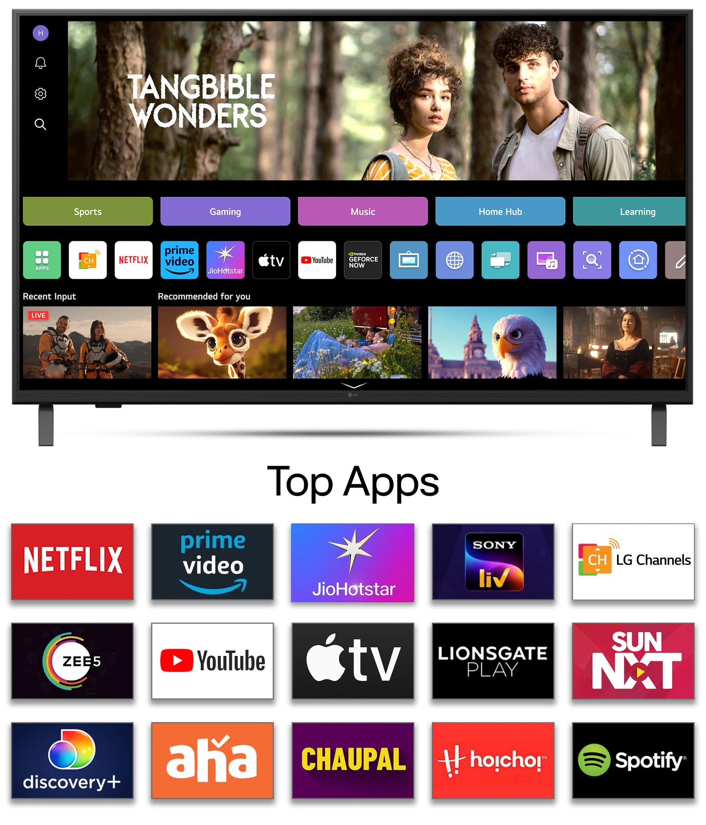 LG 108 cm (43 inches) UA82 Series 4K Ultra HD Smart webOS LED TV 43UA82006LA