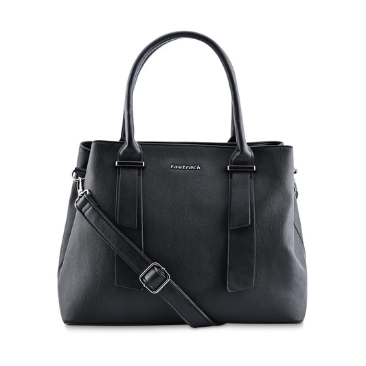 Fastrack Switch-It-Up Satchel | Faux-Leather Women's Handbags | Comes with a Key-Leash| Ladies Purse Handbag | Satchel for Casual Carry