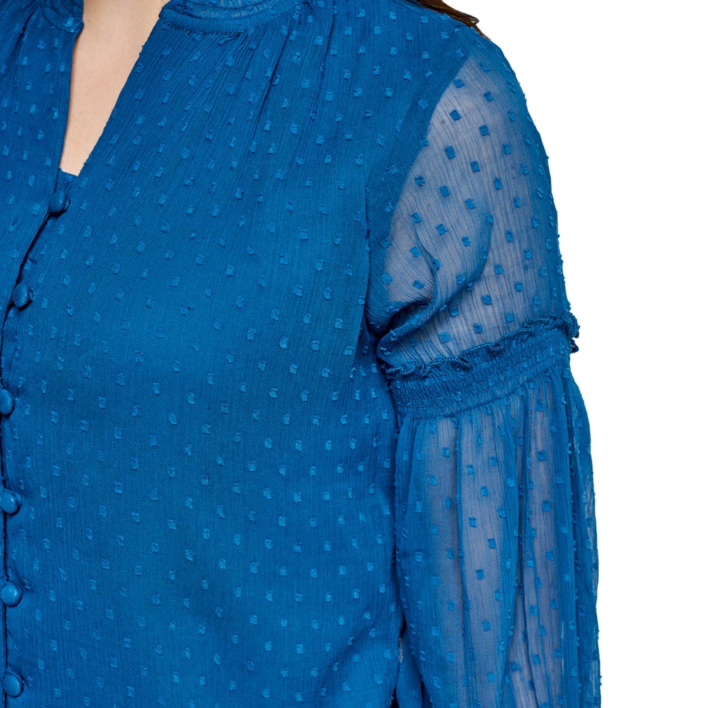 AND Women's Regular Fit Tunic Shirt (FW22AG126TBD_Teal XS)