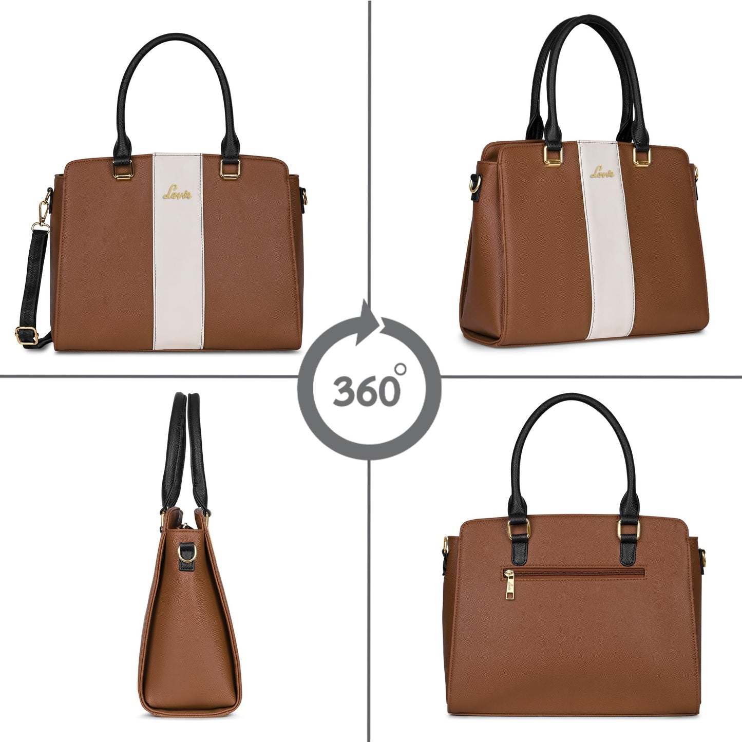 Lavie Women's Willow Colorblock Satchel Bag | Satchel Handbag |Ladies purse | Stylish Shoulder Bag | Gift for Women