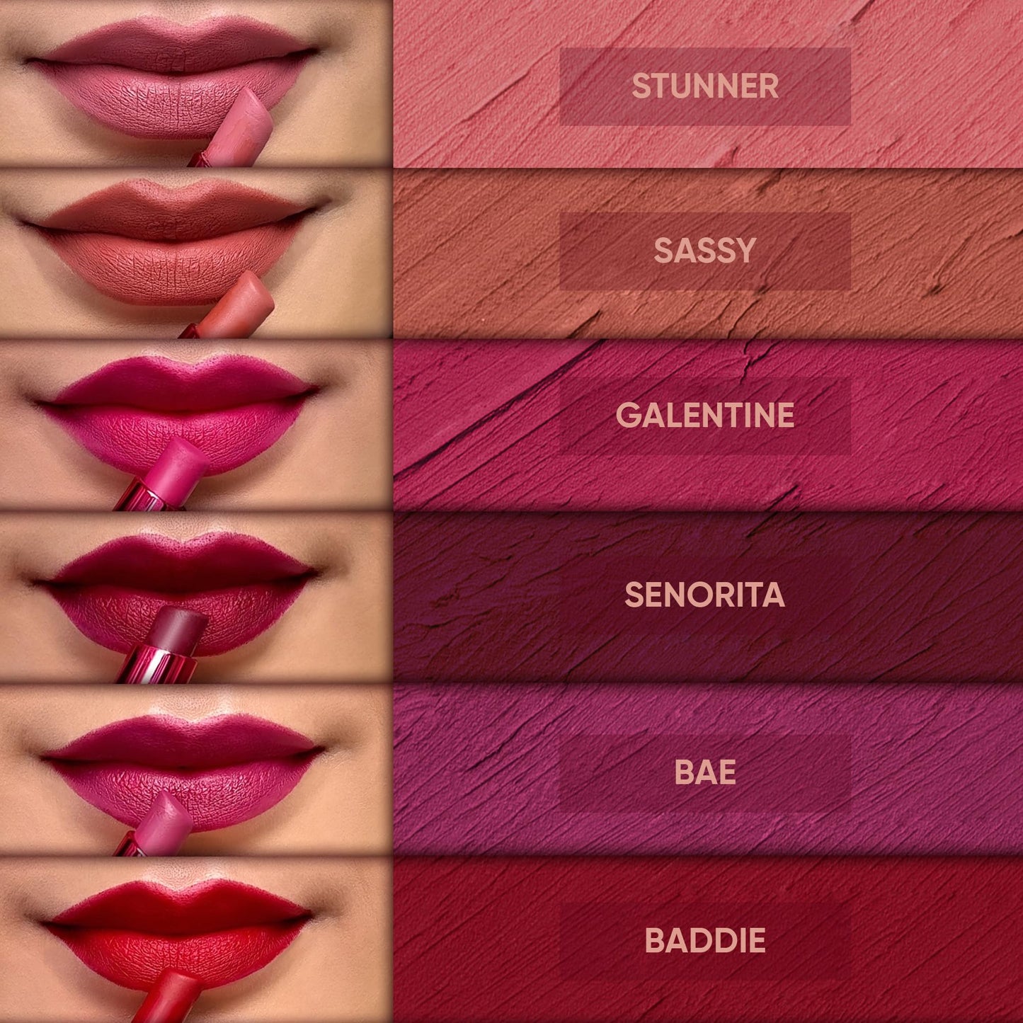 Parul Garg Beauty Bestie – No-Transfer Lipsticks | Bold Matte & Long-Lasting | Hydrating with Hyaluronic Acid, Vitamin E & SPF 15 | Vegan, Cruelty-Free (Ultimate Collection, Pack of 12)