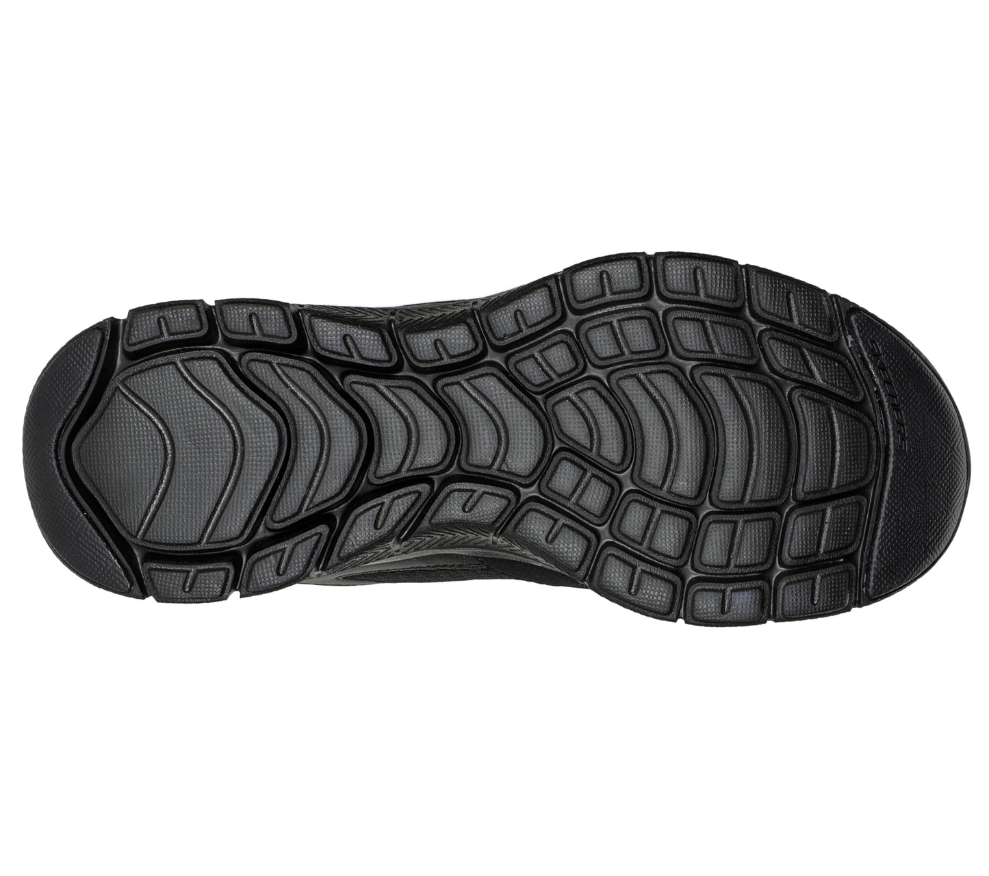 Skechers Women Flex Appeal 4.0-Active Flow Black Lace Up Casual Sneakers