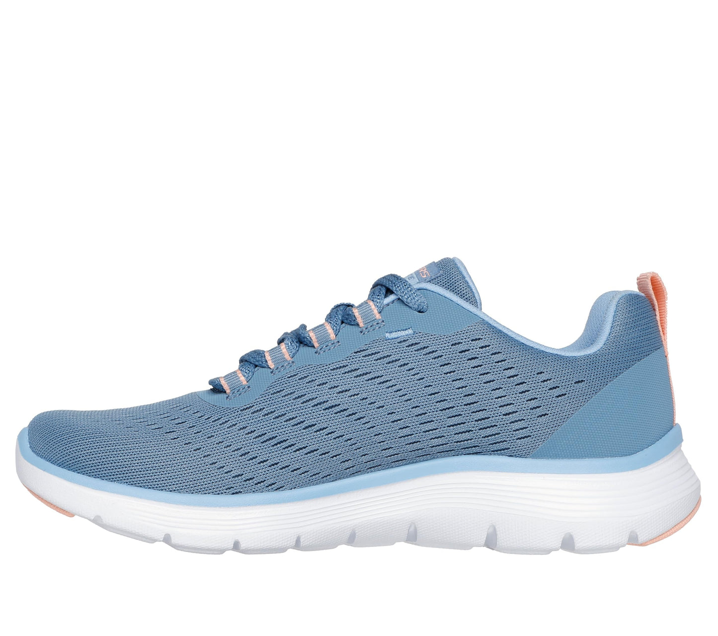 Skechers Women Flex Appeal 5.0 Off White Lace Up Casual Sneakers