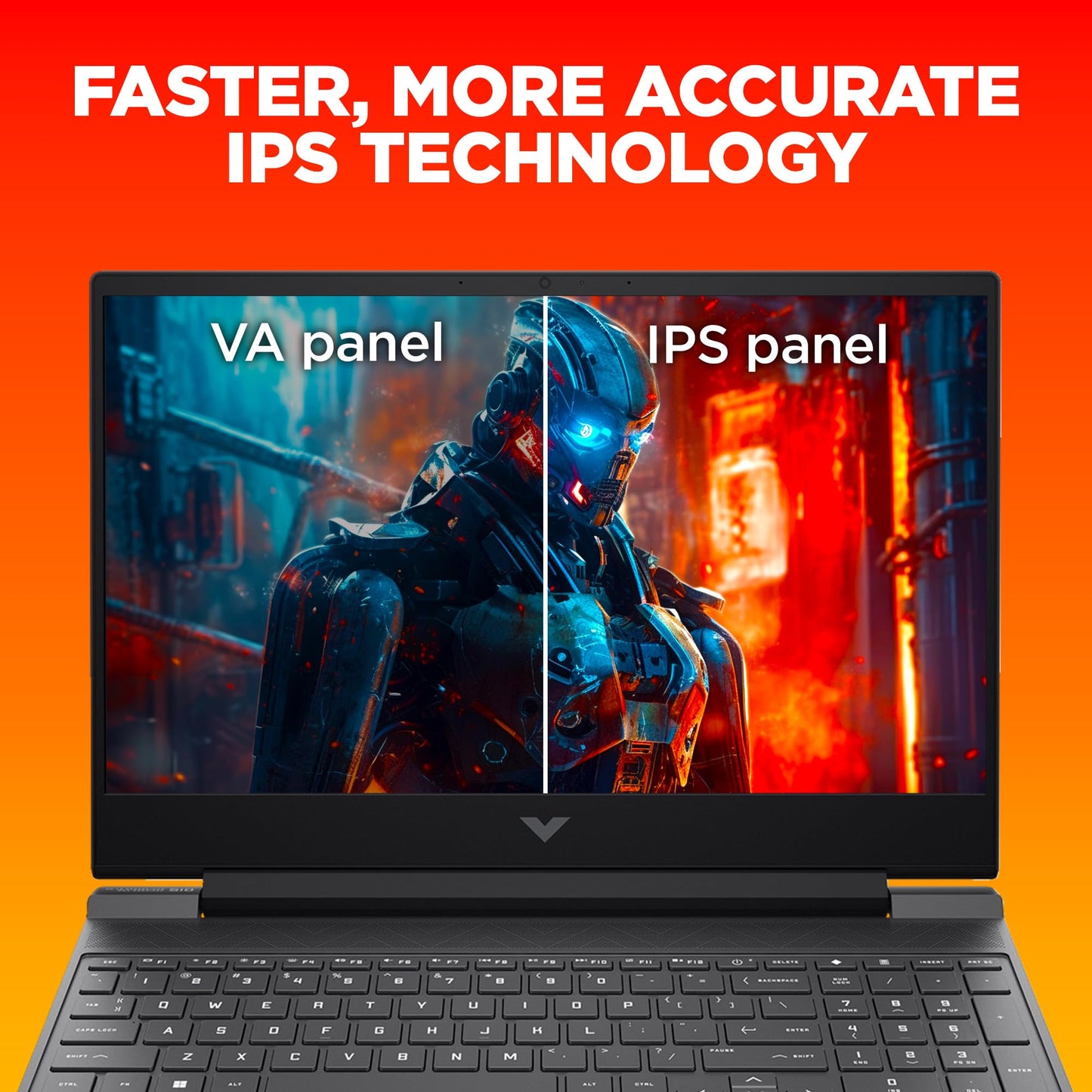 HP Victus, 13th Gen Intel Core i5-13420H, 4GB NVIDIA RTX 2050 Gaming Laptop (16GB RAM, 1TB SSD) 144Hz, IPS, 15.6"/39.6cm, Flicker-Free, Win11,Office21, Mica Silver, 2.3Kg, Enhanced Cooling, fa1307tx