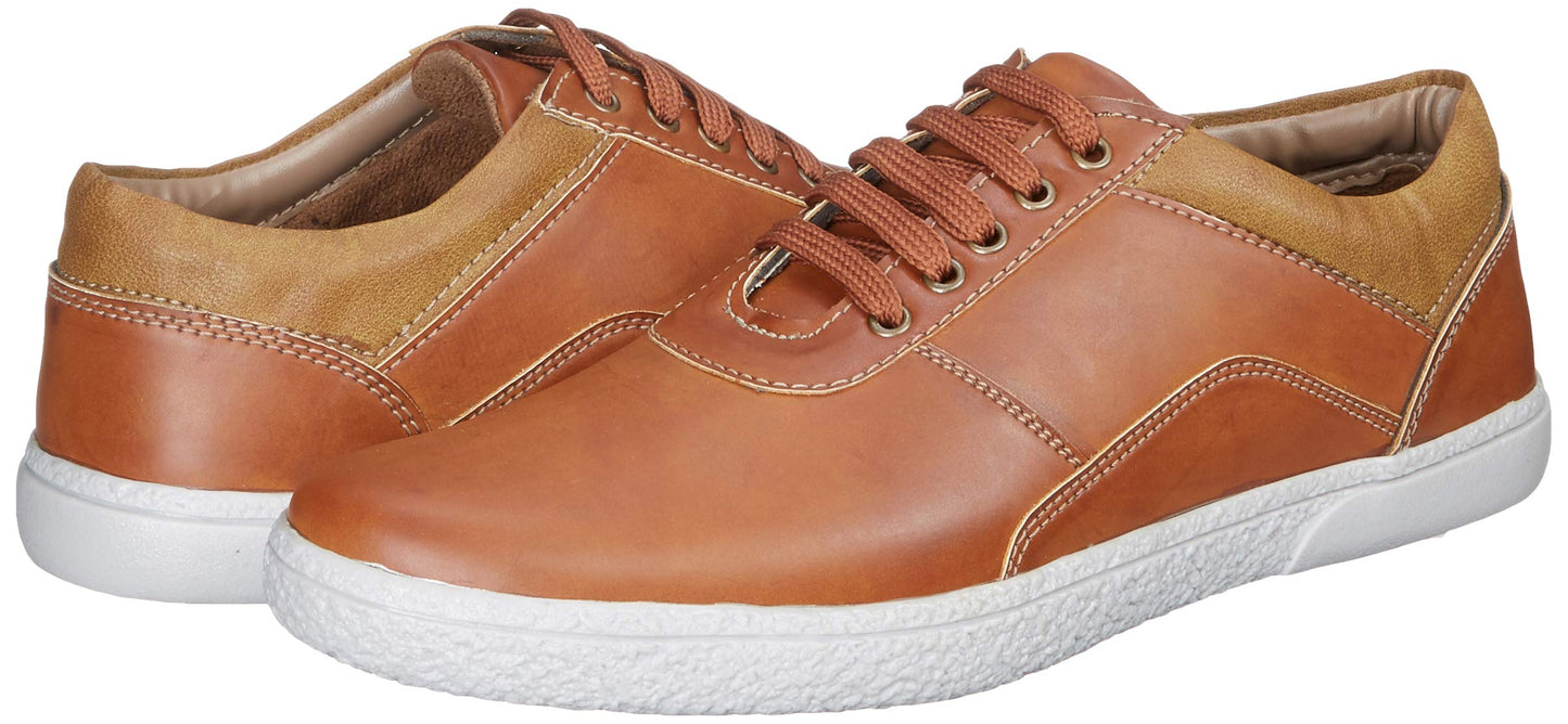 Centrino mens Tan Sneakers, 6 UK (185-001)
