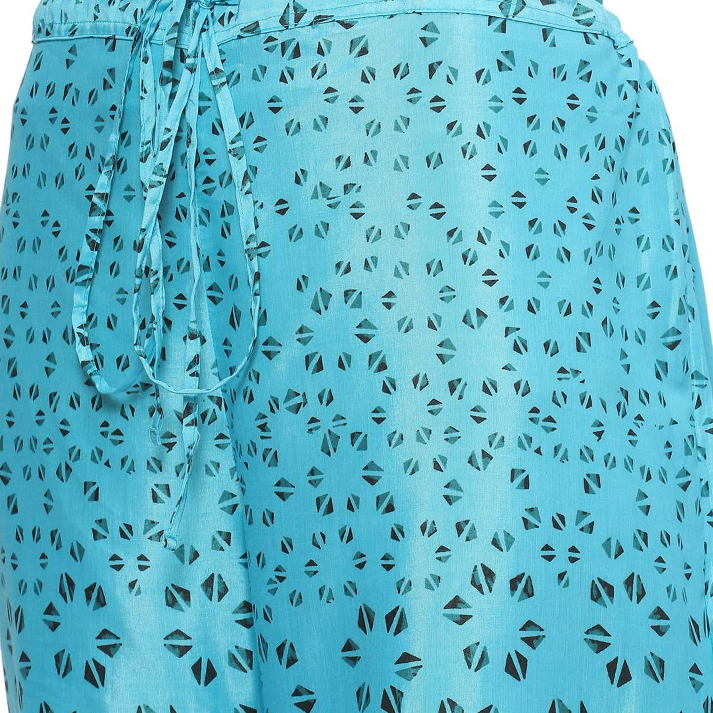 BIBA Women Printed Relaxed Mix and Match(Summer P19242_Blue_XL)