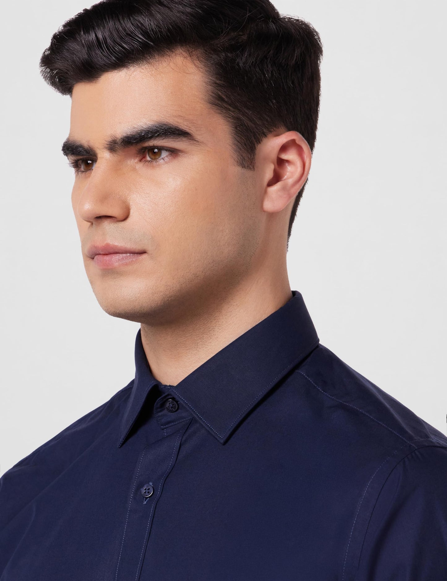 Raymond Men's Slim FIT Full Sleeve Dark Blue Formal Shirt