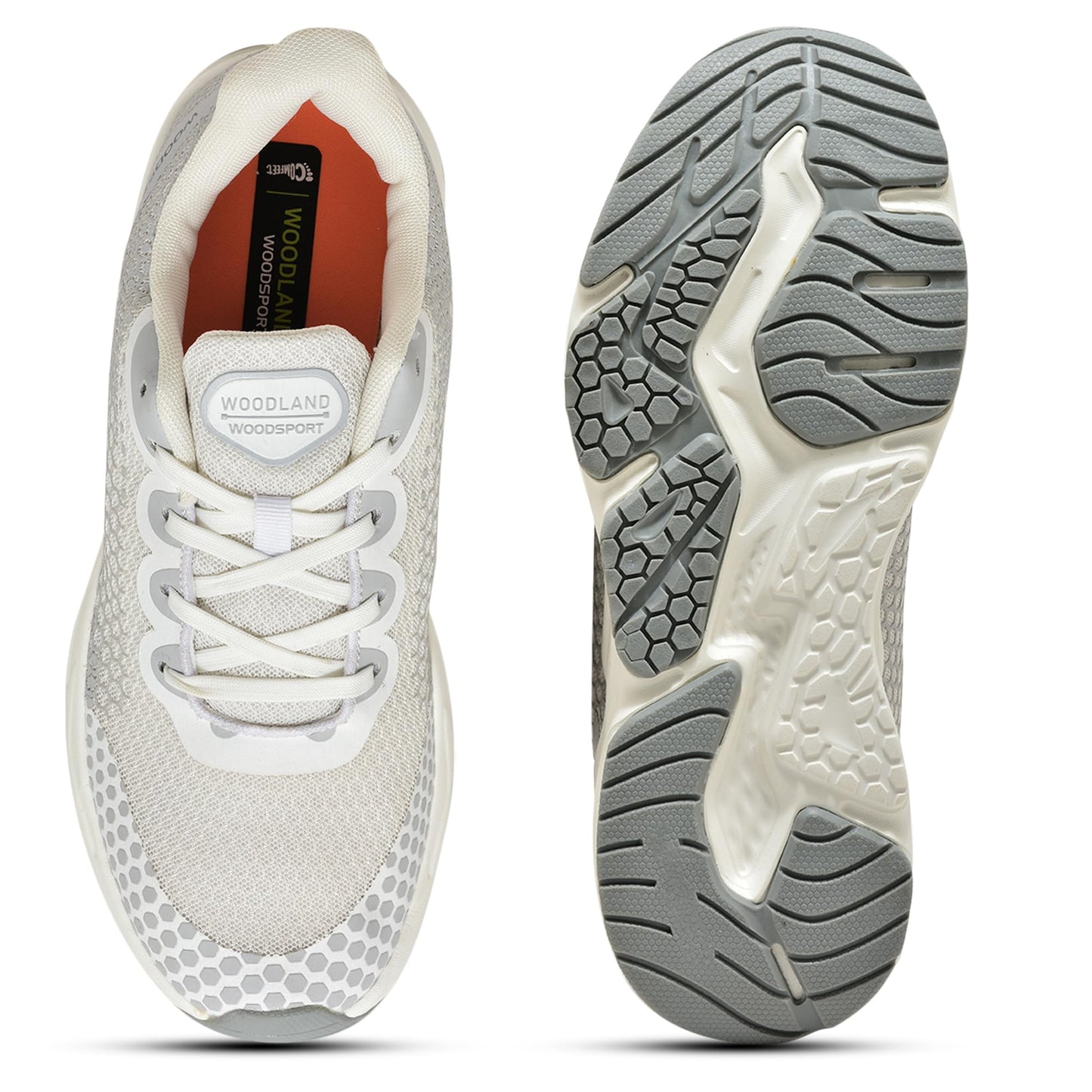 Woodland Men's White MESH Sports Shoes-10 UK (44 EU) (SGC 4710022)