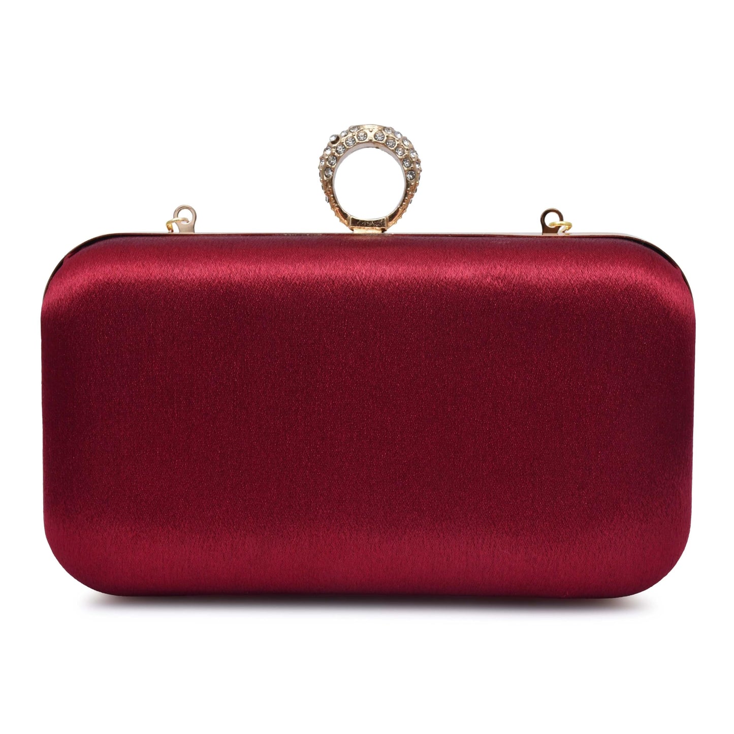 For The Beautiful You Embroidered Women's Ring Clutch (Cherry)