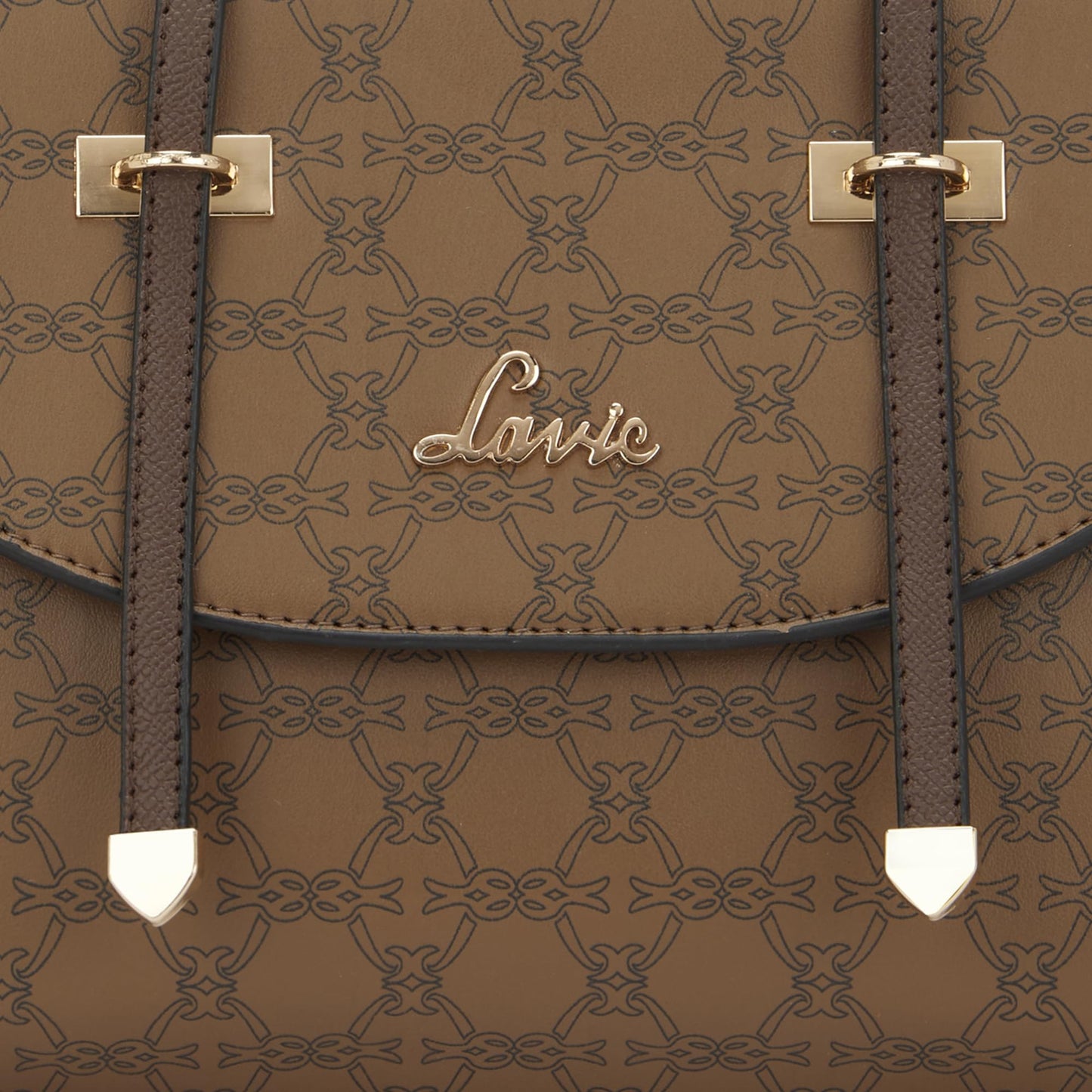 Lavie Women's Mono Beech Flap Satchel Bag for Women | Satchel Handbag for Work | Ladies purse | Stylish Shoulder Bag | Gift for Women