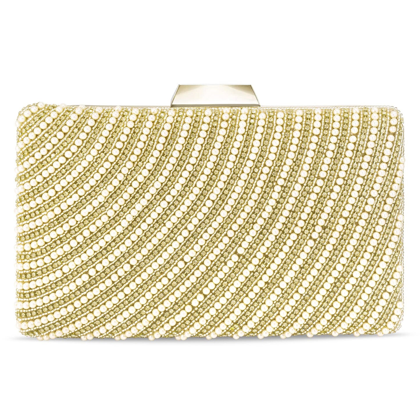 Peora Clutch Purses for Women Wedding Handmade Evening Handbags Party Bridal Clutch(C41G)